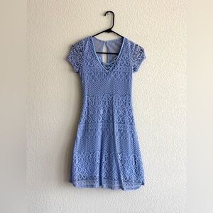 Hollister Lavender Lace Mini Dress